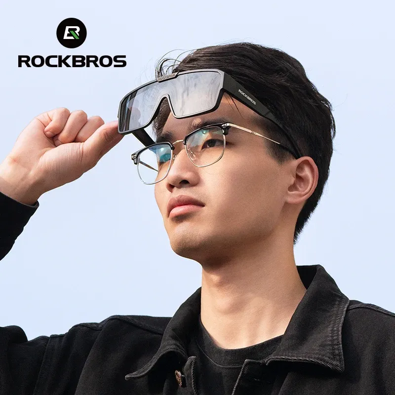 ROCKBROS – Lunettes de soleil polarisées pour le cyclisme, protection UV400, compatibles avec verres correcteurs, running et pêche 5