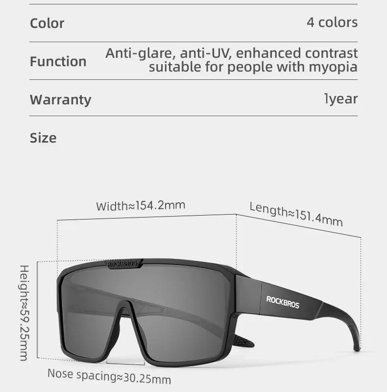 Lunettes ROCKBROS en situation