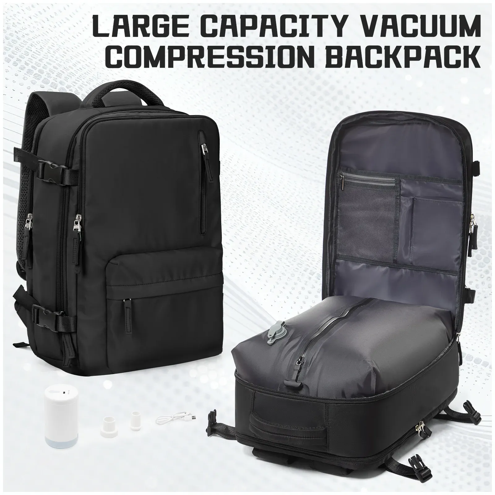 Sacs de rangement sous vide pour vêtements, gain de place idéal en voyage 7