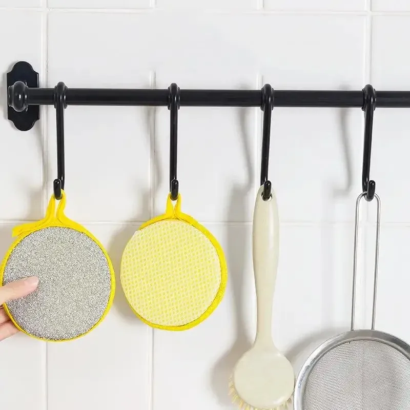 Éponges de cuisine double face, lot de 10/20/50 pièces, éponges à vaisselle réutilisables pour nettoyer casseroles, poêles et vaisselle 6