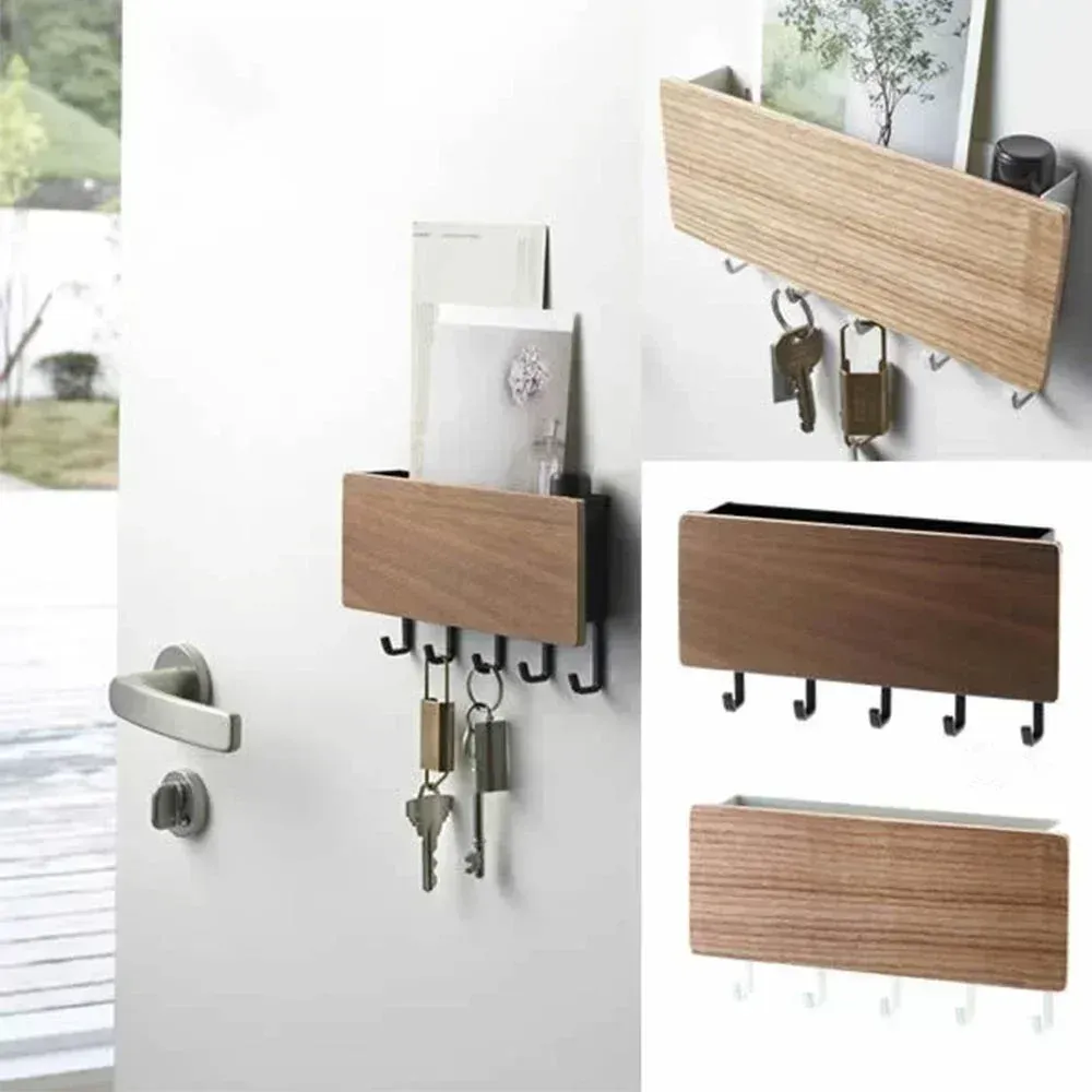 Boîte de rangement murale décorative en bois, Novel T1 4