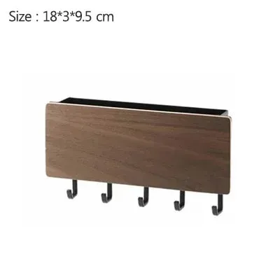 Boîte de rangement murale décorative en bois, Novel T1 8
