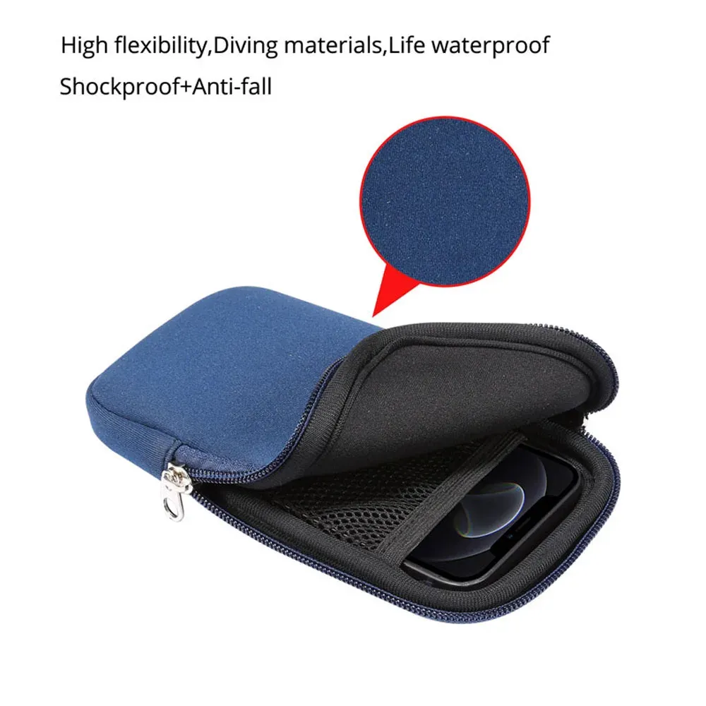 Pochette étanche universelle pour smartphone de 4,7 à 7,2 pouces, compatible iPhone, Samsung, Huawei et Xiaomi, avec bandoulière 2