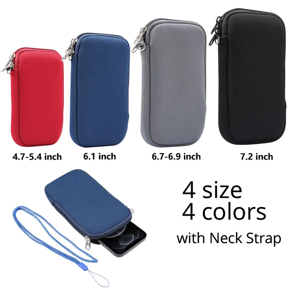 Pochette étanche universelle pour smartphone de 4,7 à 7,2 pouces, compatible iPhone, Samsung, Huawei et Xiaomi, avec bandoulière 5