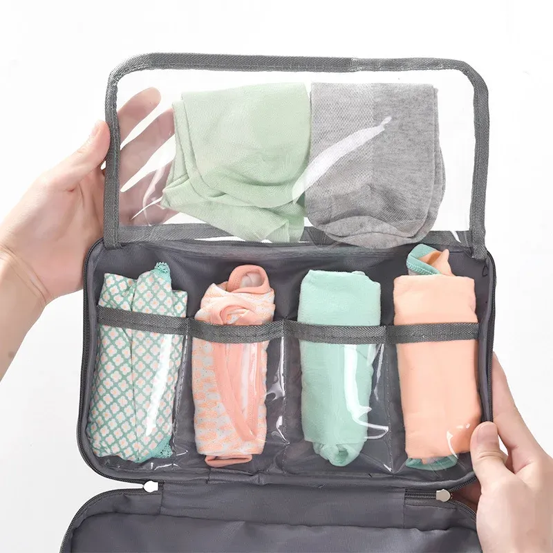 Sac de rangement de voyage pour soutien-gorge, sous-vêtements, chaussettes et accessoires 6