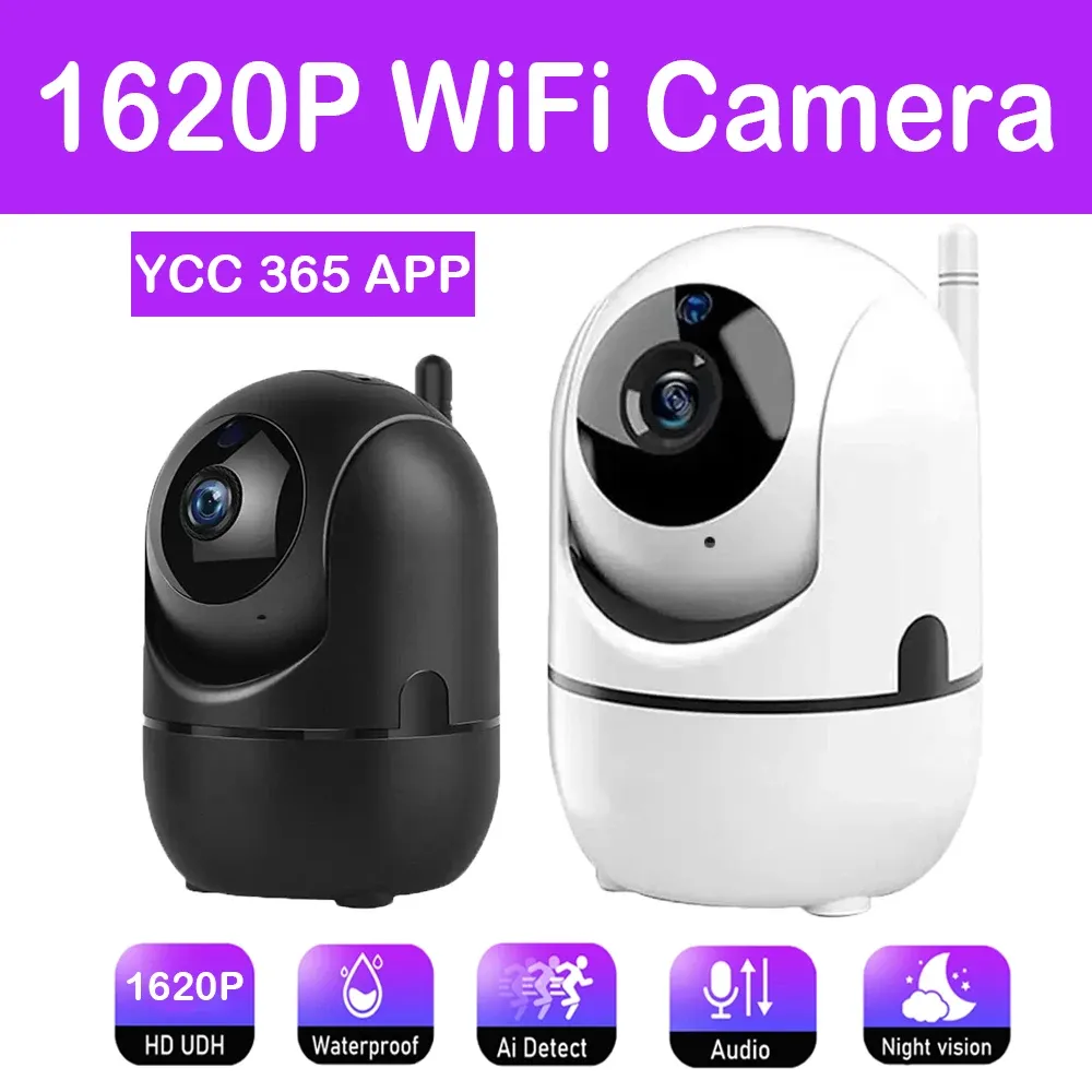 Caméra IP Wi-Fi YCC365 Plus Maison Intelligente 1620P Suivi Automatique Vision Nocturne Sans Fil Caméra de Sécurité Vidéo CCTV pour Bébé