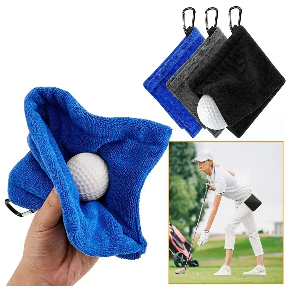 Serviette de nettoyage pour balles de golf en microfibre