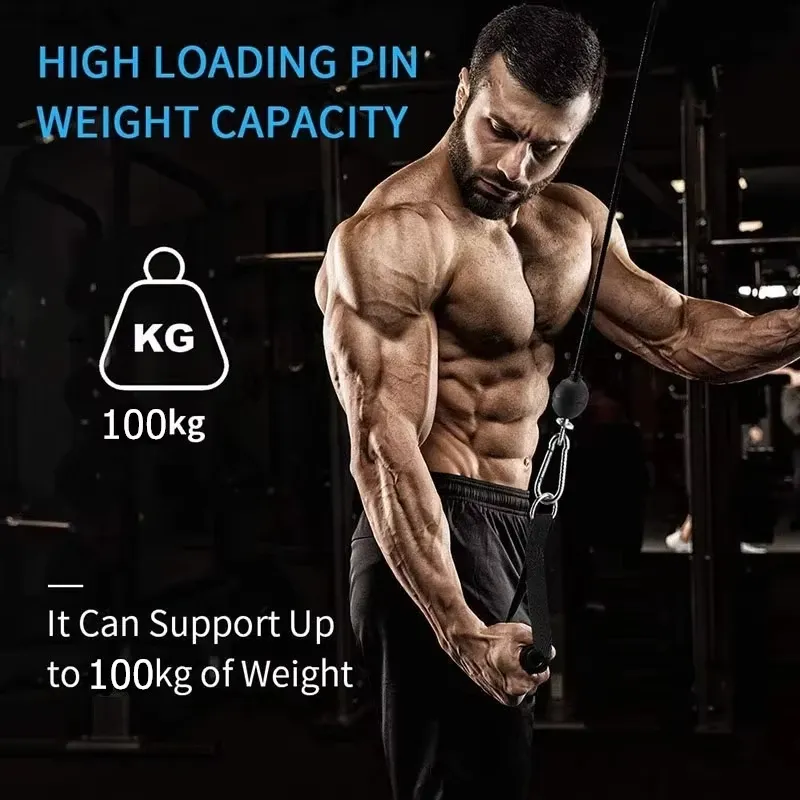 Système de poulie à câble pour fitness, machine à câble robuste avec corde en acier pour la maison, tirage lat pulldown et musculation 3