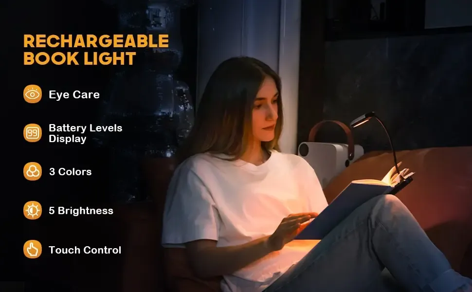 Lampe de lecture LED en situation