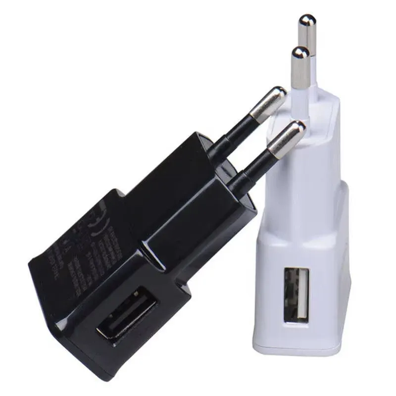 Chargeur mural USB 5 V 2 A, adaptateur secteur universel certifié CE à double port USB, compatible Samsung Galaxy - Image 1