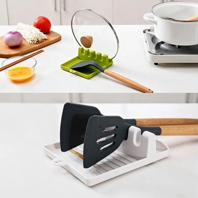 Porte-cuillères de cuisine gros plan