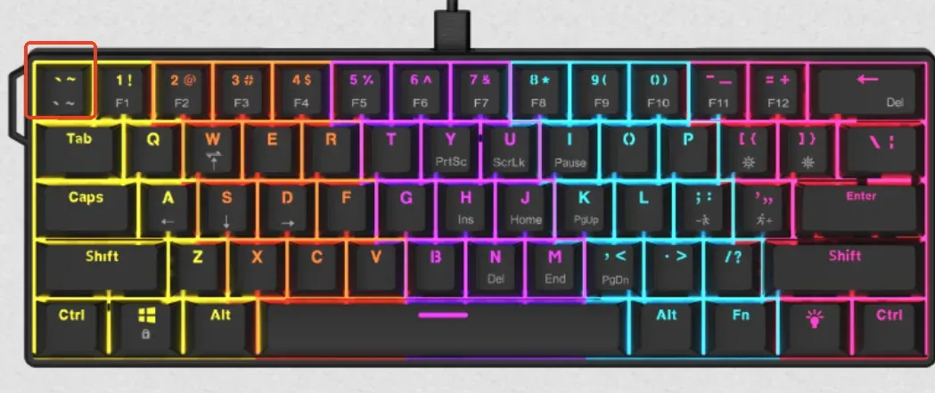 Clavier AJAZZ NK61 dans le style ancien