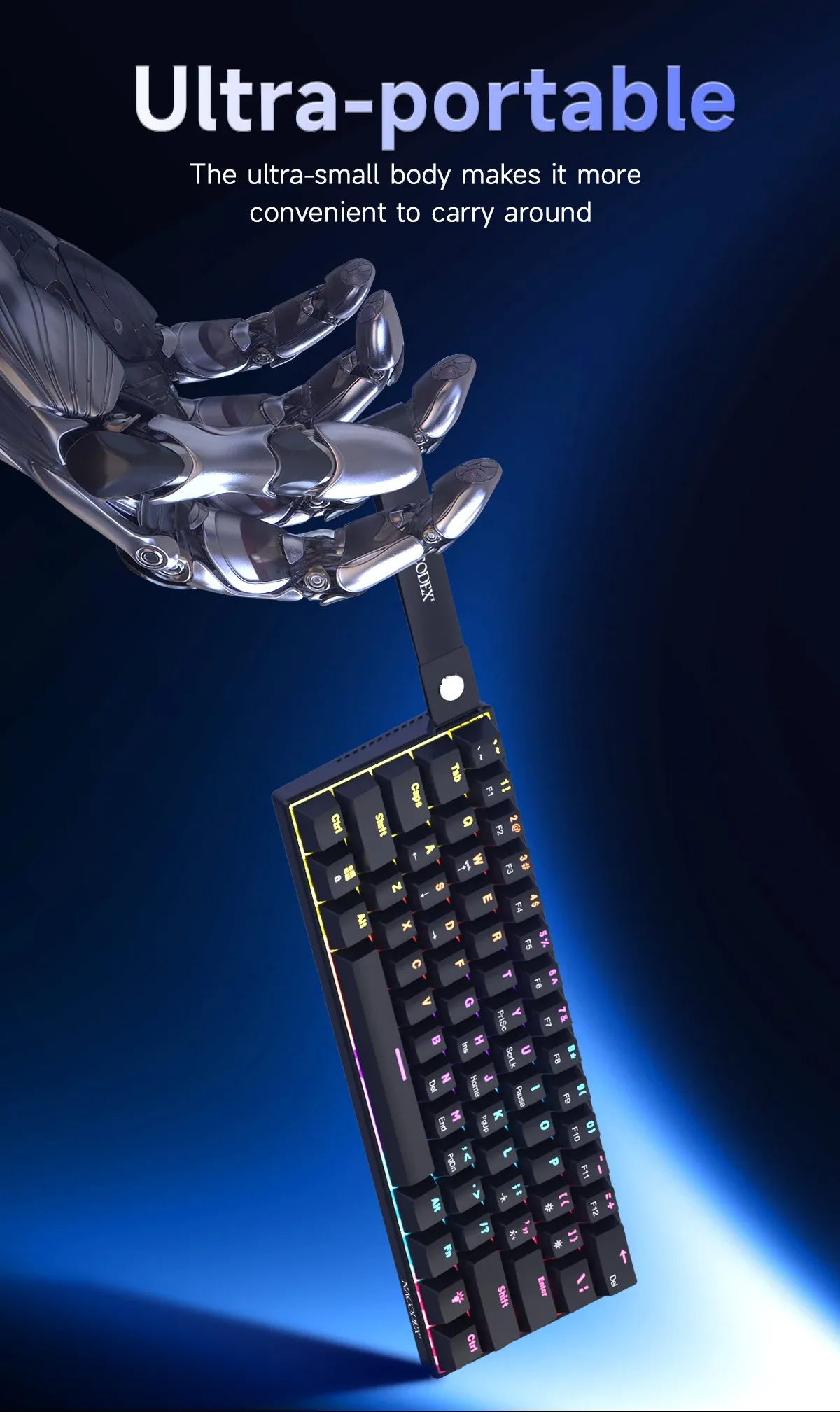 Vue détaillée du clavier AJAZZ NK61