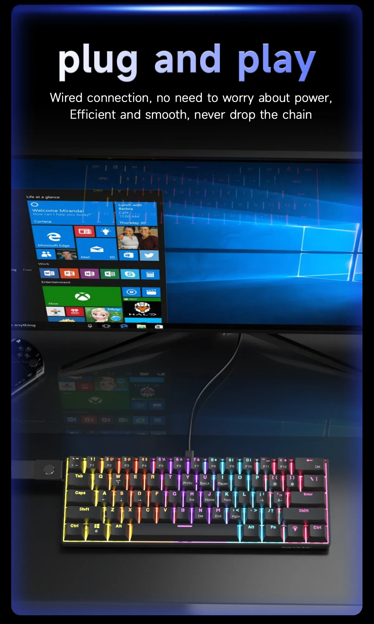 Vue détaillée du clavier AJAZZ NK61