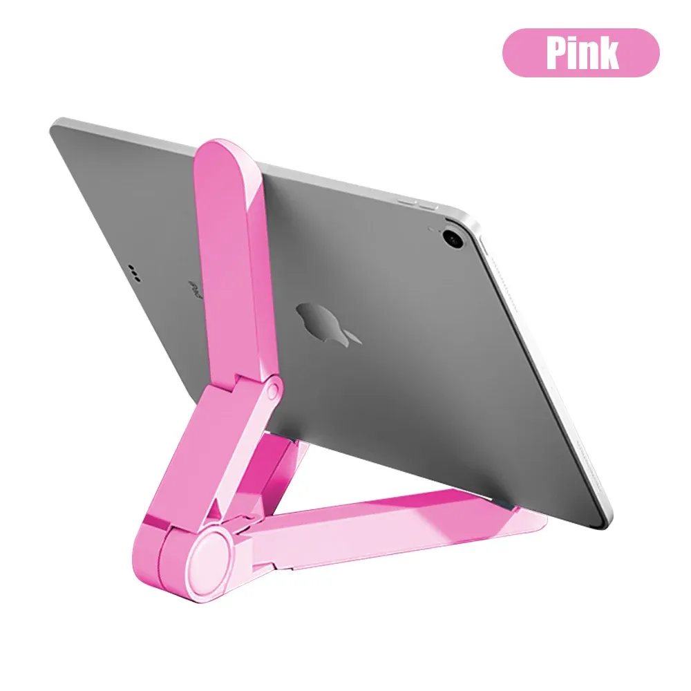 Support pliable portable pour iPad, compatible avec tablette de 4 à 11 pouces, support de bureau en plastique pour téléphone Xiaomi, Samsung, Huawei 8