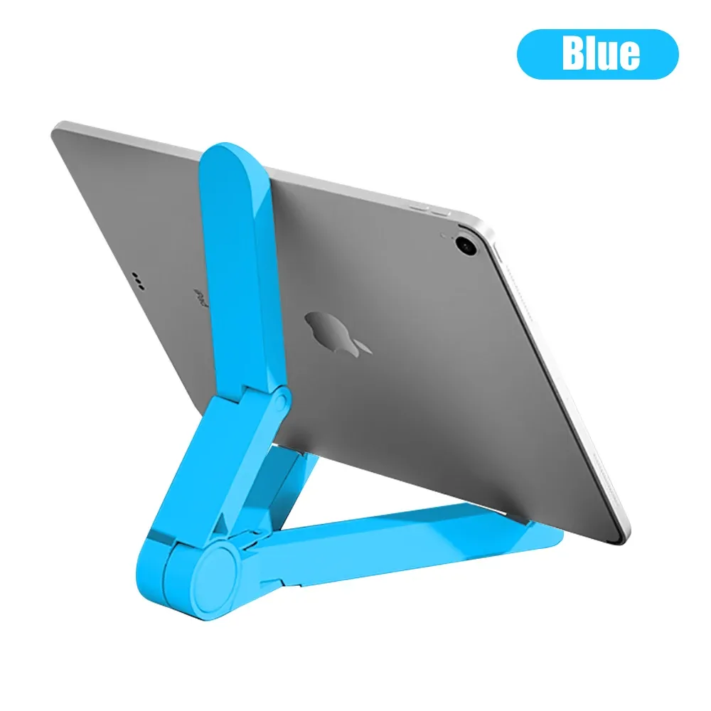 Support pliable portable pour iPad, compatible avec tablette de 4 à 11 pouces, support de bureau en plastique pour téléphone Xiaomi, Samsung, Huawei 10