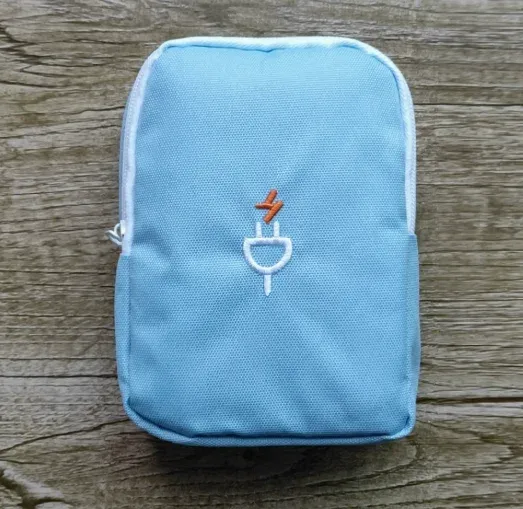 Organisateur de câbles de voyage portable pour accessoires électroniques, étui pour chargeurs, câbles USB, écouteurs et batterie externe 9