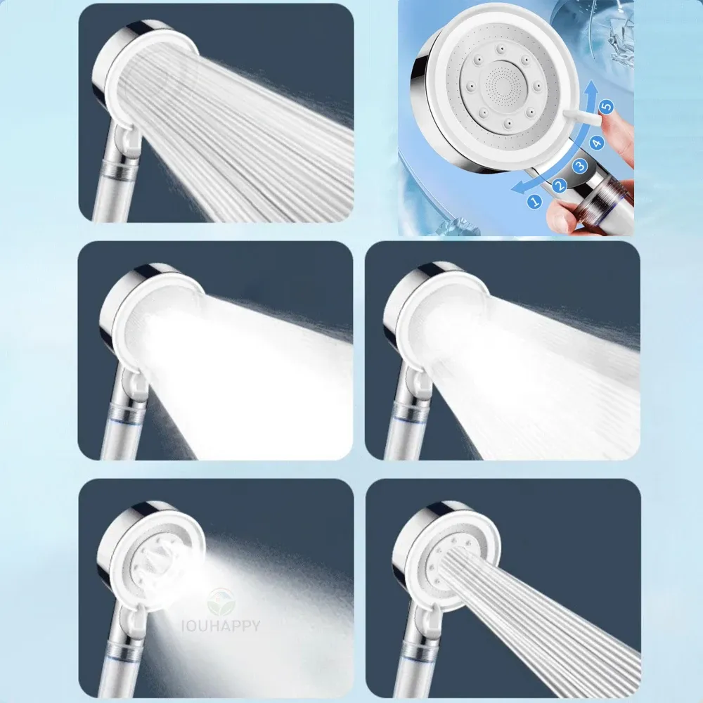 Pommeau de douche haute pression au design épuré