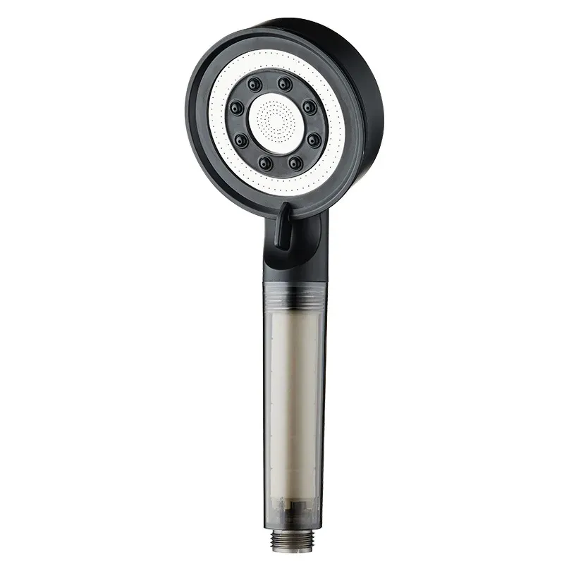 Pommeau de douche haute pression avec 5 modes de jet, réglable, avec filtre et grand débit d'eau, accessoires de salle de bain à pulvérisation 10