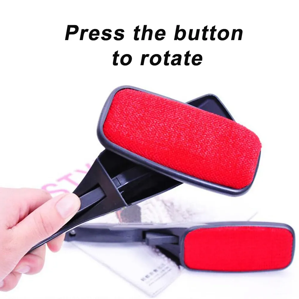 Brosse magique anti-poussière pour peluches, dissolvant de poils d'animaux, vêtements, nettoyage à sec, brosses statiques pivotantes, nettoyeurs de poussière électrotiques 3
