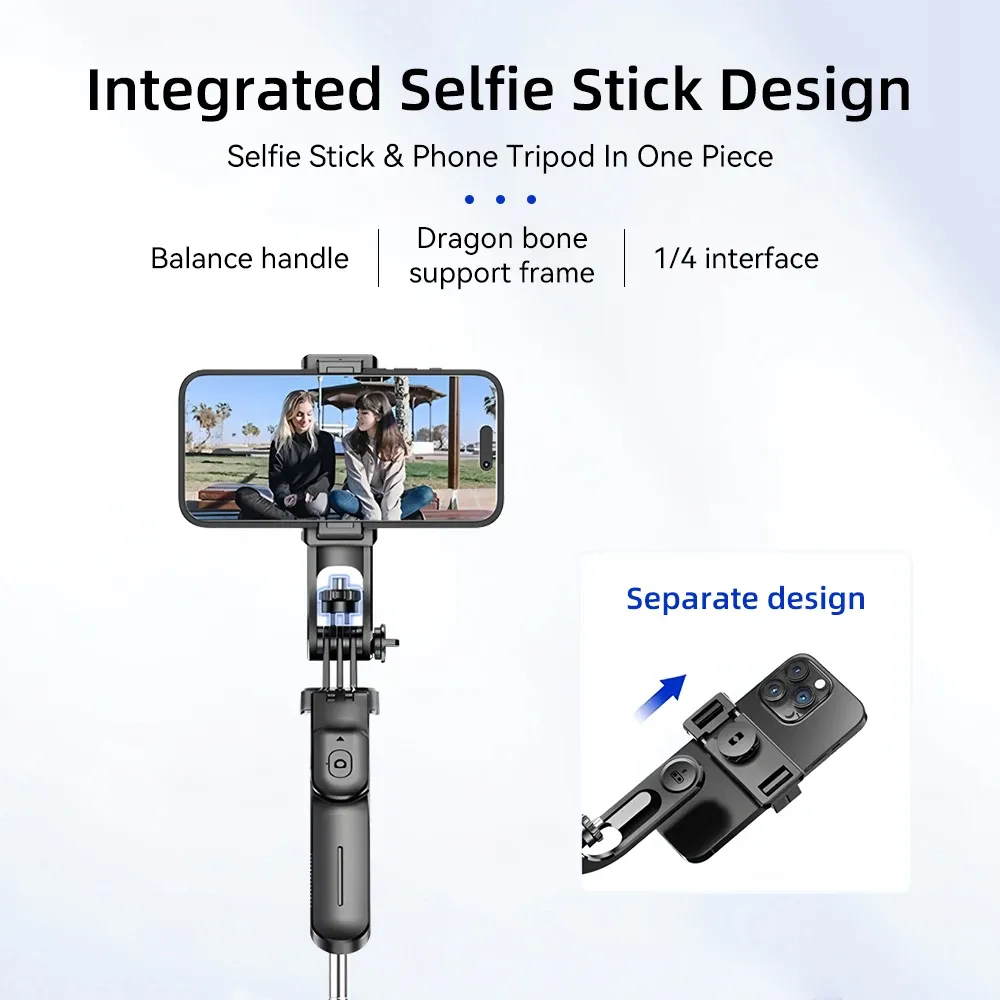 Trépied perche à selfie Bluetooth extensible 67 pouces F16, support smartphone et appareil photo, vis 1/4 3