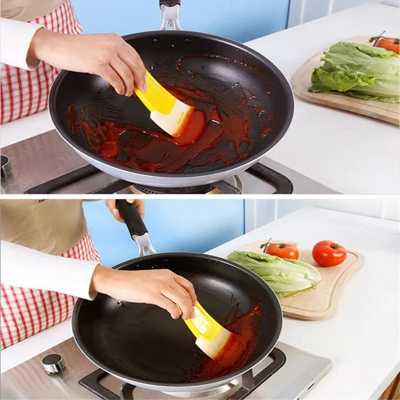 Grattoir de cuisine en silicone pour le nettoyage des taches d'huile, lot de 1, 2 ou 3 pièces 3