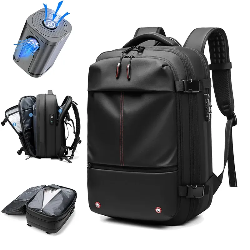 Sac à dos de voyage pour homme 17 pouces à compression sous vide - Image 1