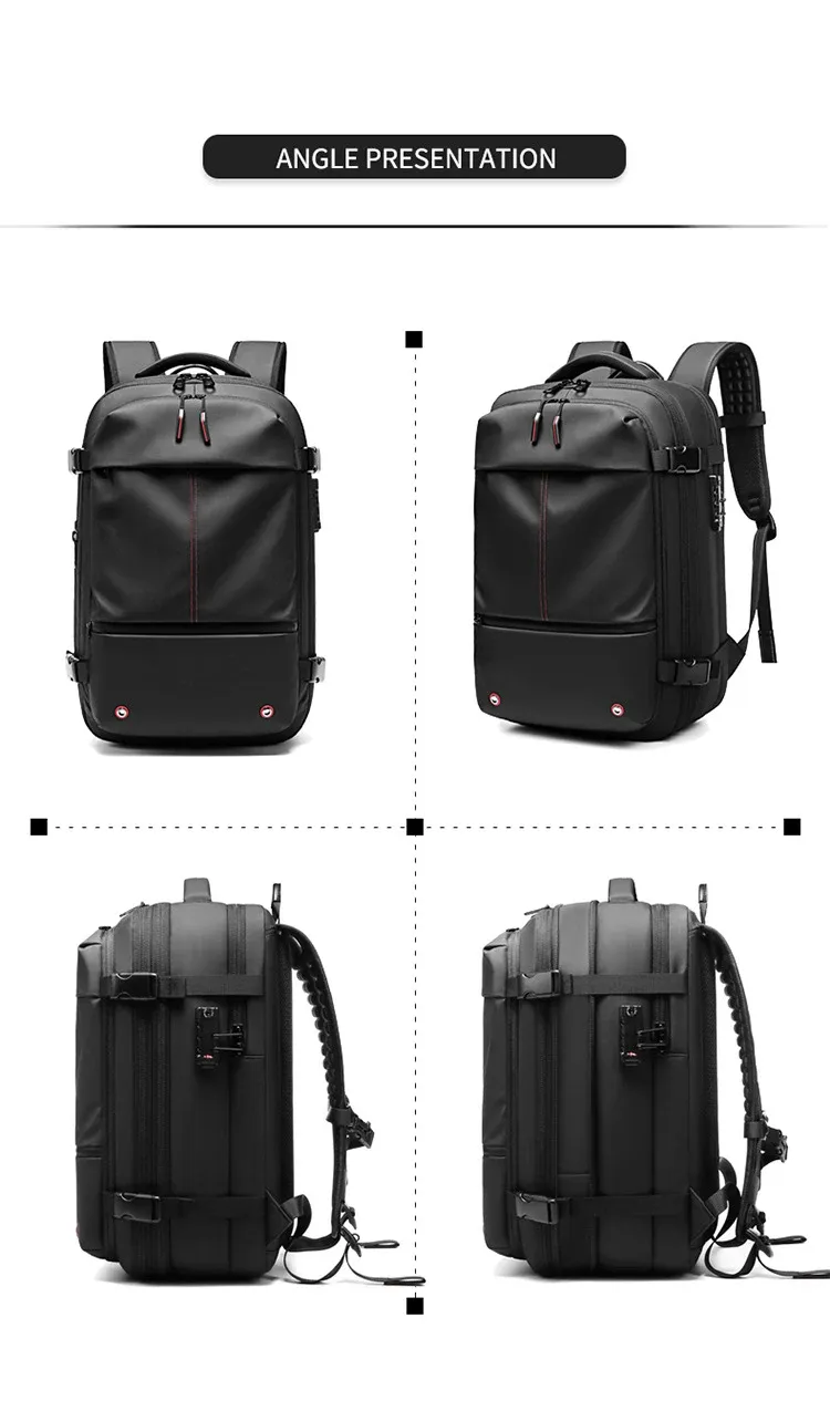 Sac à dos de voyage, détails des finitions