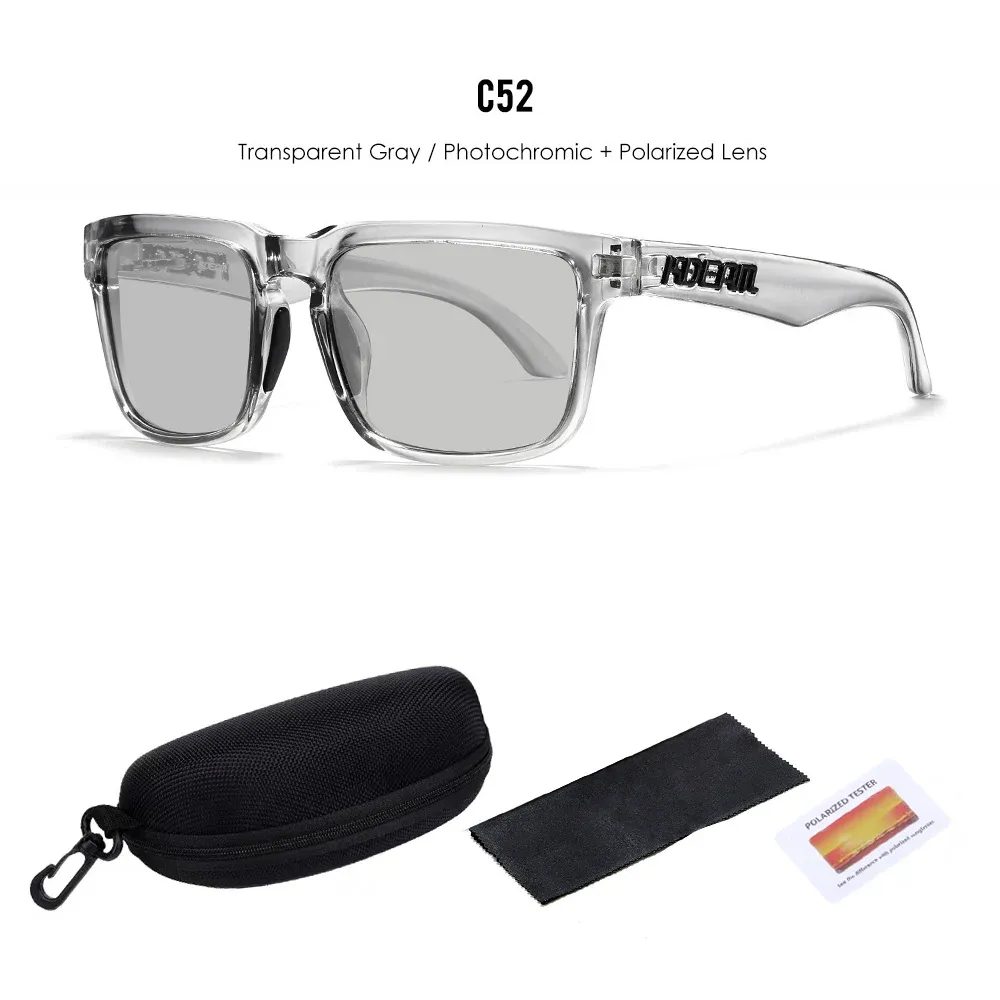 Lunettes de soleil polarisées Kdeam unisexes pour hommes et femmes, verres miroir rouges 14