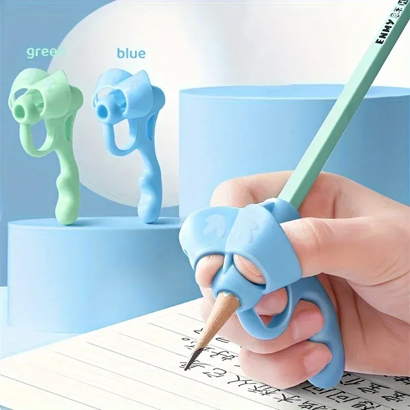 Lot de 4 correcteurs de prise en caoutchouc souple pour stylo, aide à la posture et à l'écriture 4