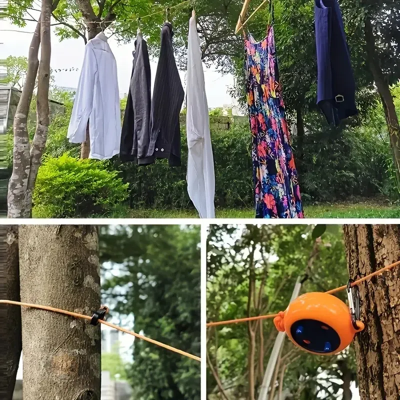 Corde à linge rétractable, finition