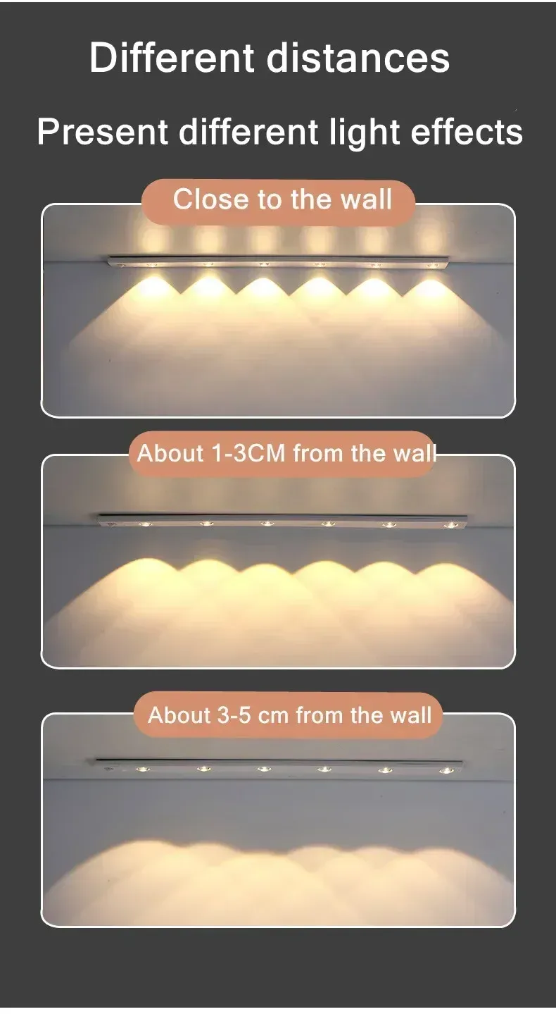 Éclairage LED pour armoire, ambiance chaleureuse