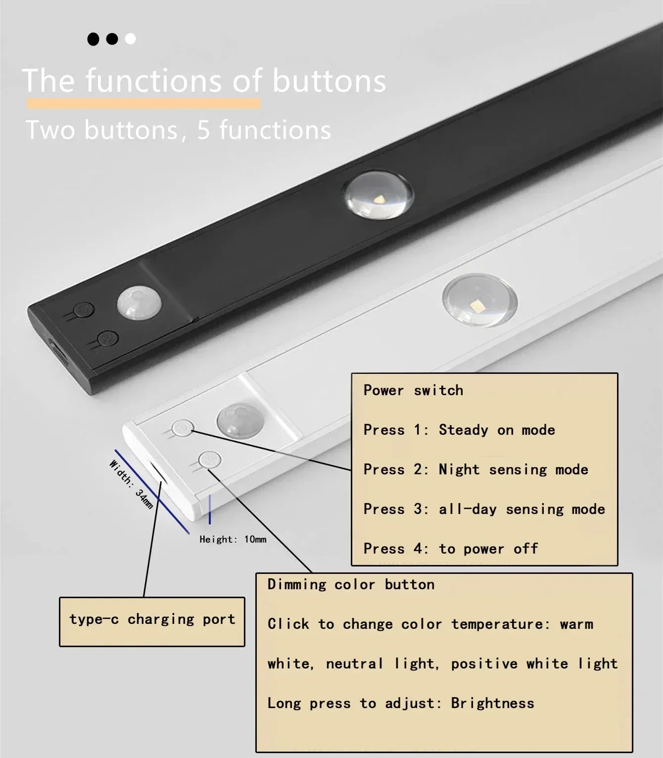 Lumière LED design pour placard