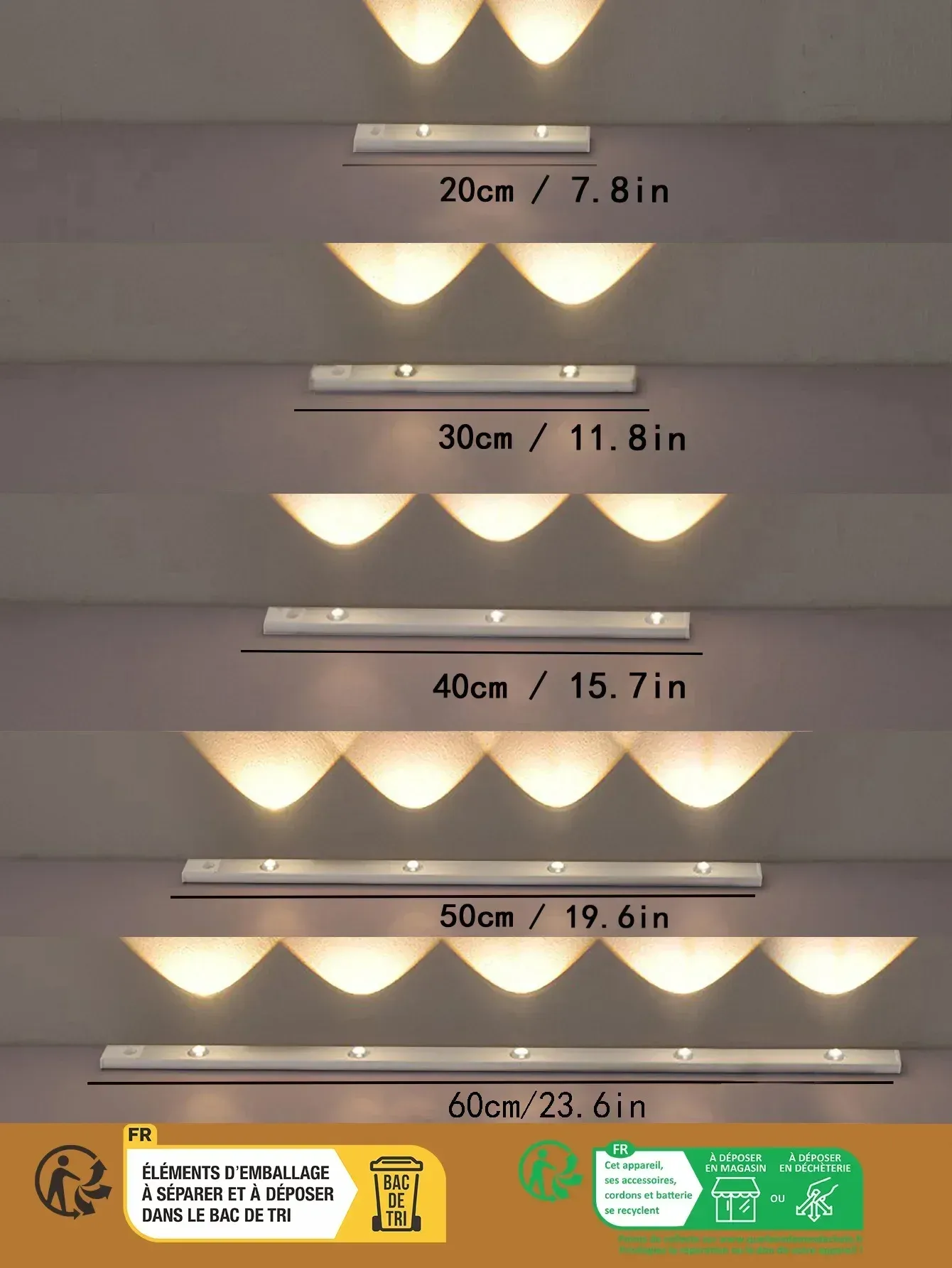 Veilleuse LED dans un espace de rangement