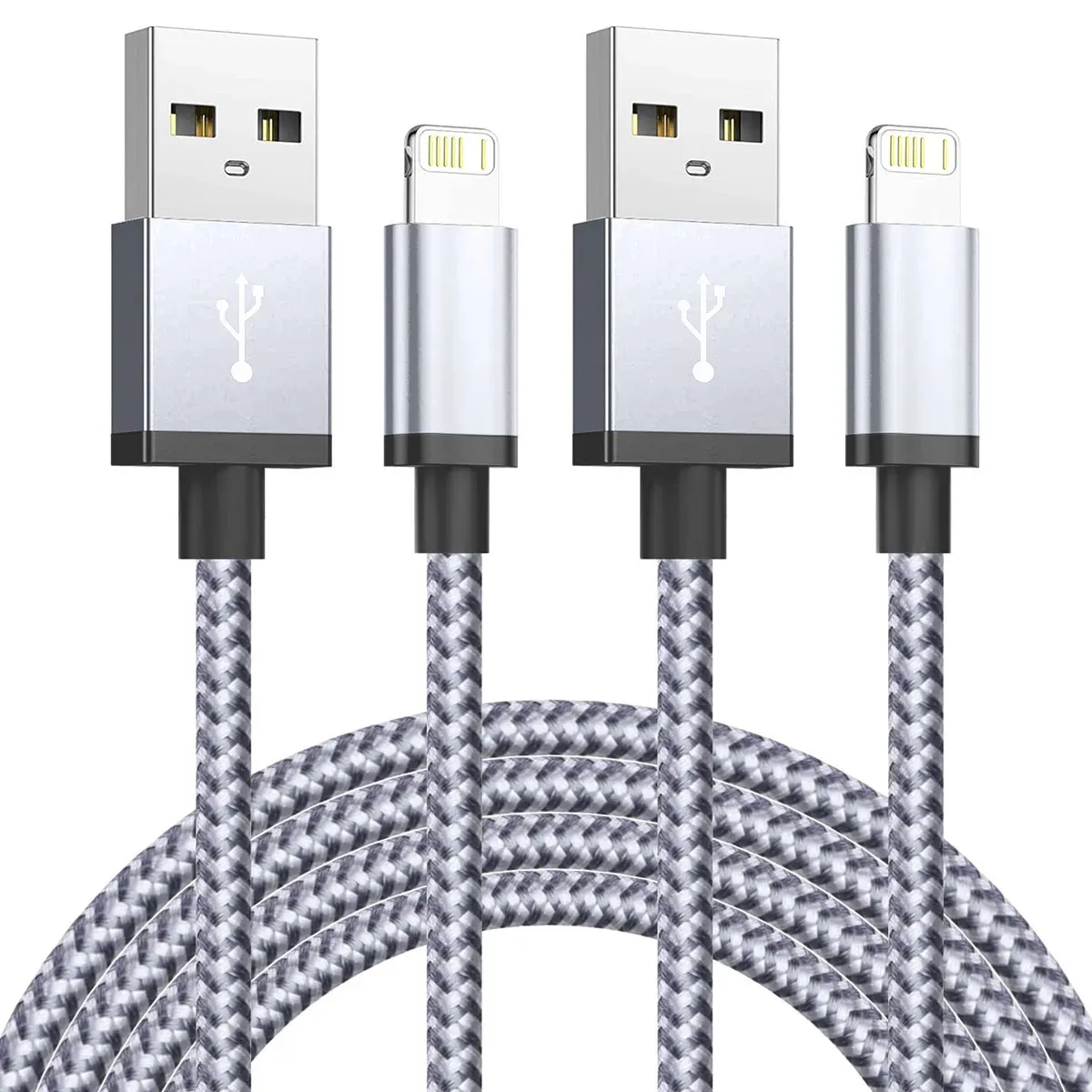 Câble de chargeur USB à charge rapide pour iPhone 14, 13, 12, 11, XS Max, XR, X, 8, 7, 6 Plus, compatible iPad, câble de données long pour téléphone portable, 1 m, 2 m, 3 m 8