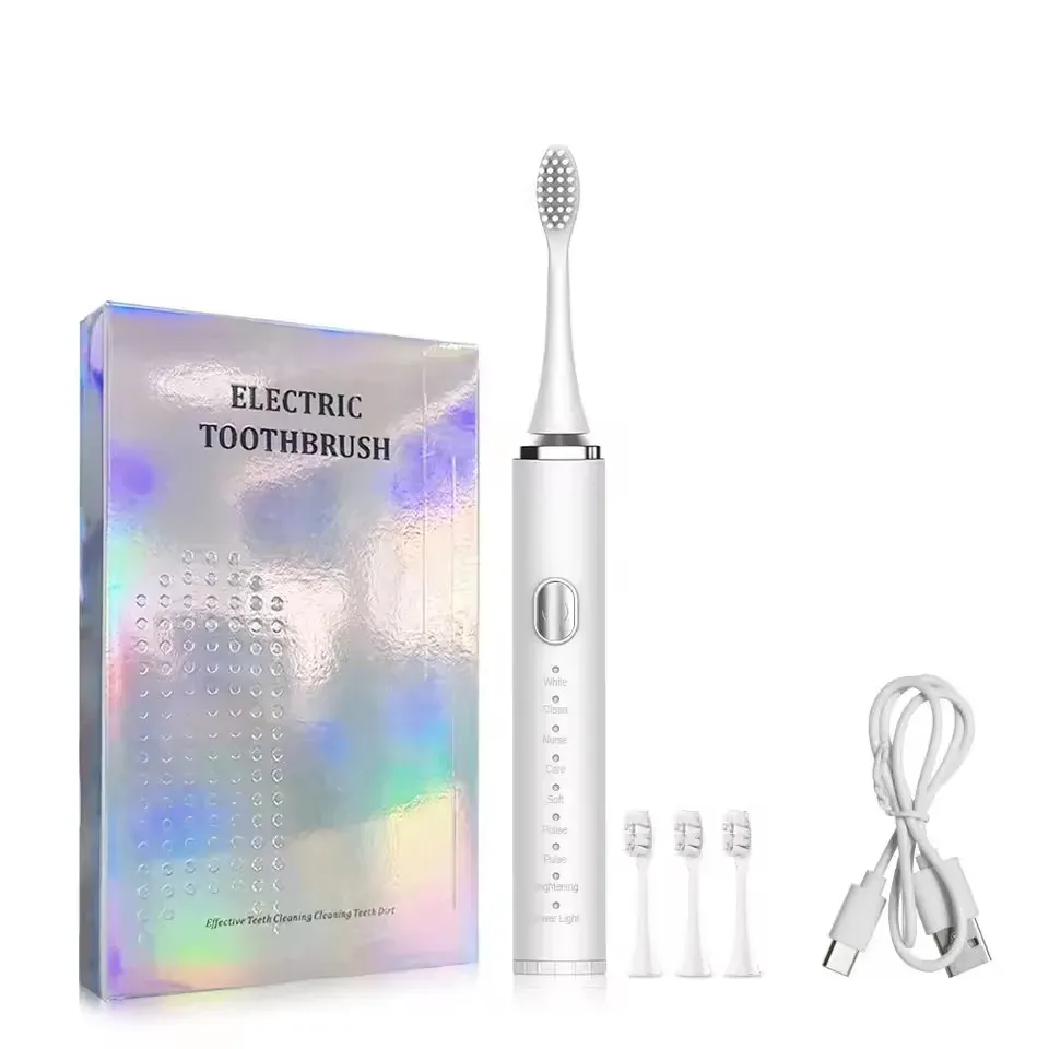 Brosse à dents électrique sonique rechargeable par USB