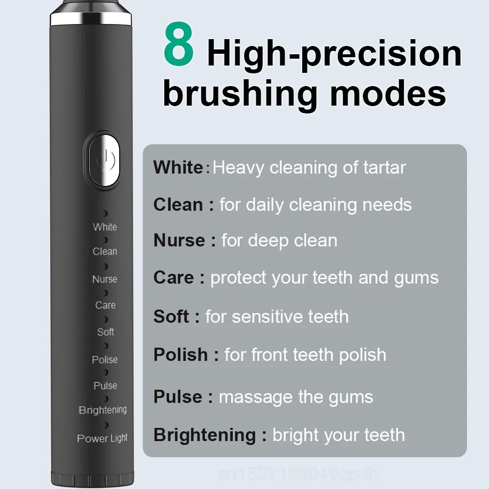 Brosse à dents électrique sonique, tête de brosse