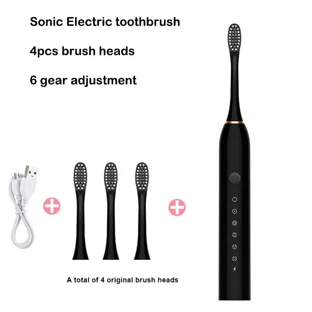 Brosse à dents électrique sonique rechargeable par USB 8