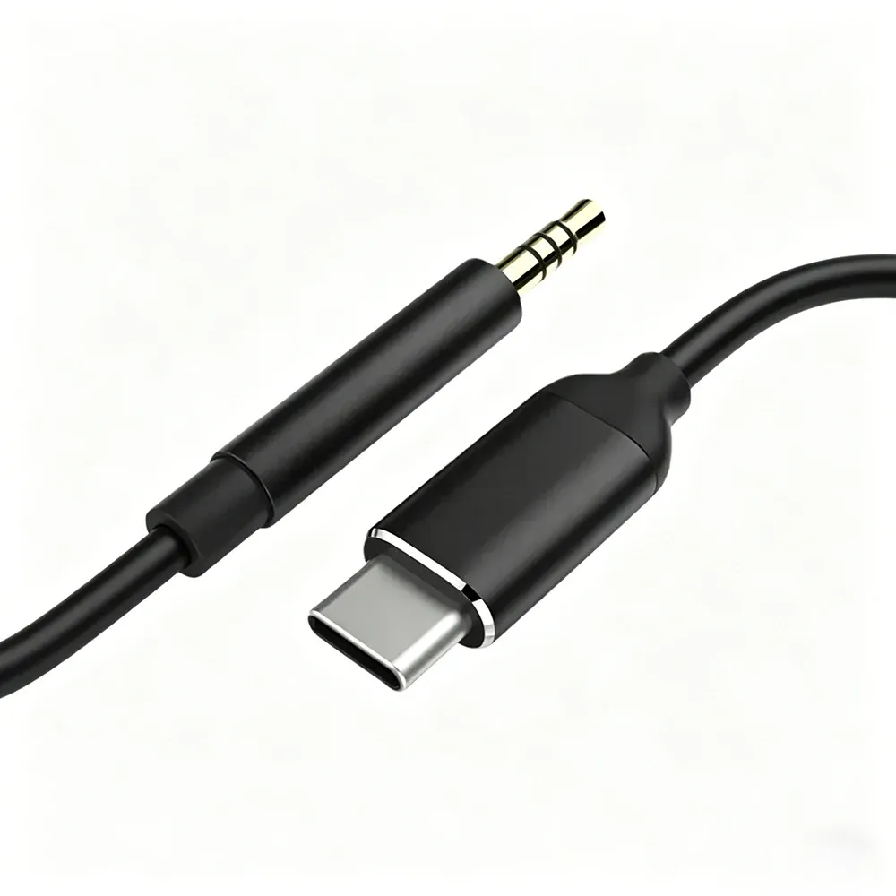 Câble audio USB-C vers Jack 3,5 mm, adaptateur convertisseur pour voiture, écouteurs et enceintes 6