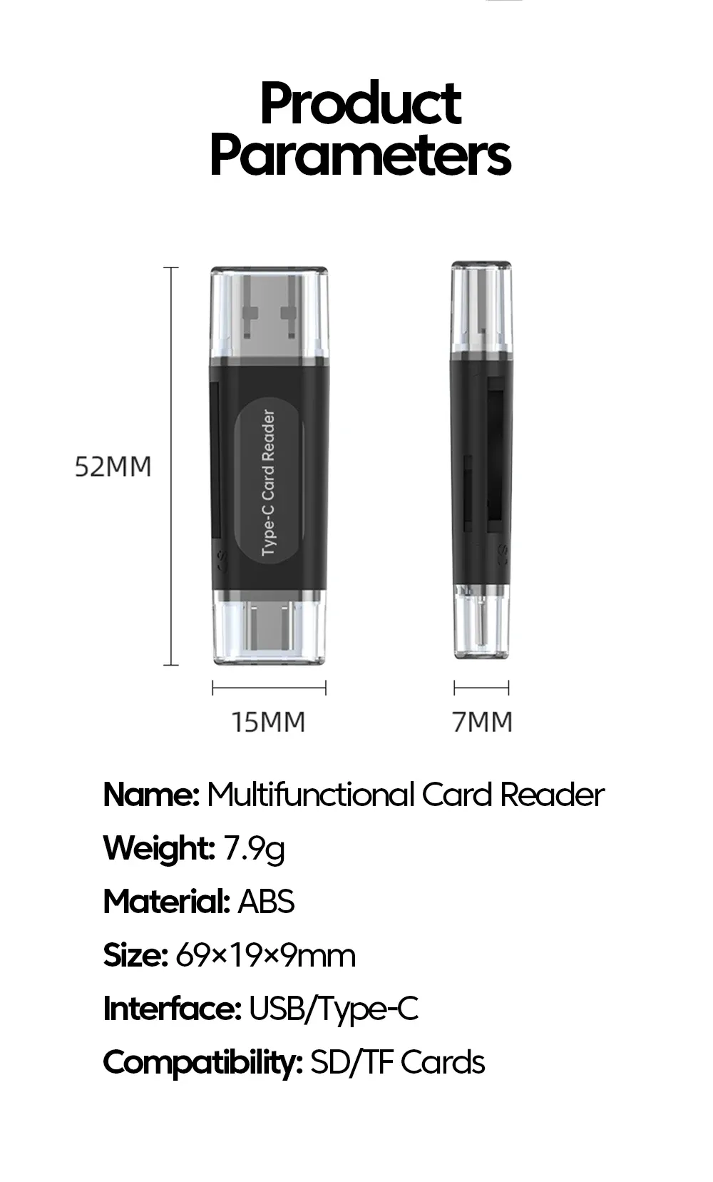 Lecteur de cartes multifonction dans votre sac