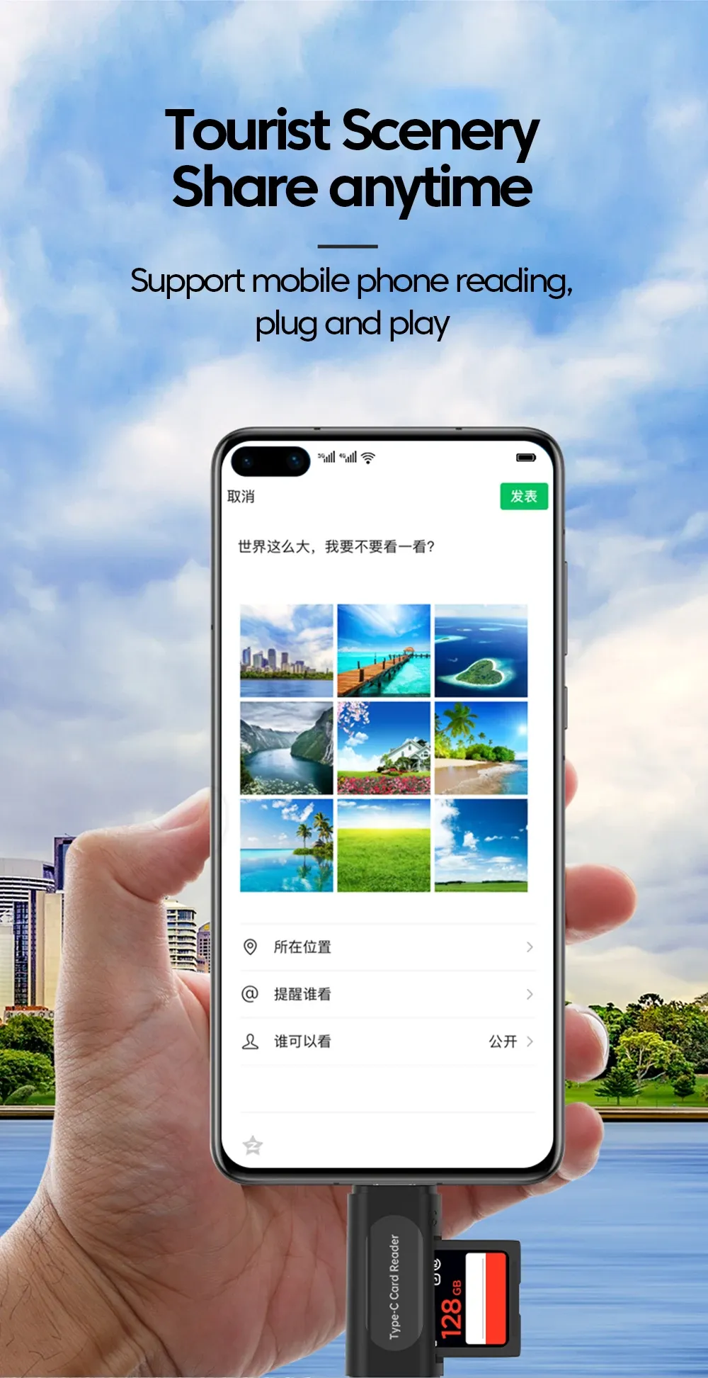 Lecteur de cartes multifonction usage nomade
