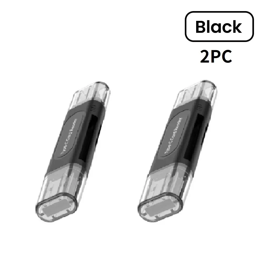 Lecteur de cartes multifonction USB-C 4 en 1 pour cartes SD et TF, compatible iPhone 15 et 16, PC portable, USB 2.0 9