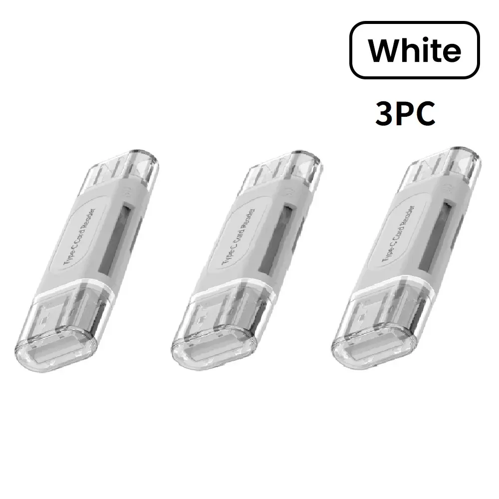 Lecteur de cartes multifonction USB-C 4 en 1 pour cartes SD et TF, compatible iPhone 15 et 16, PC portable, USB 2.0 8
