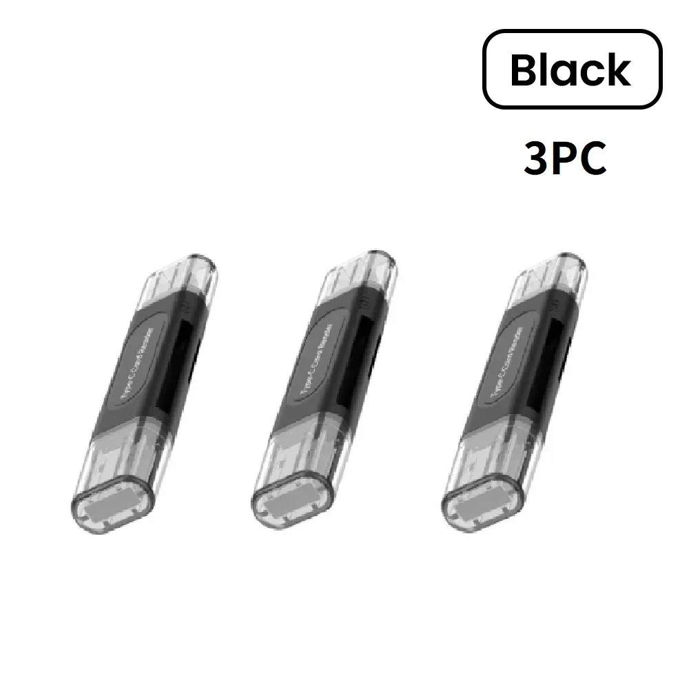 Lecteur de cartes multifonction USB-C 4 en 1 pour cartes SD et TF, compatible iPhone 15 et 16, PC portable, USB 2.0 7