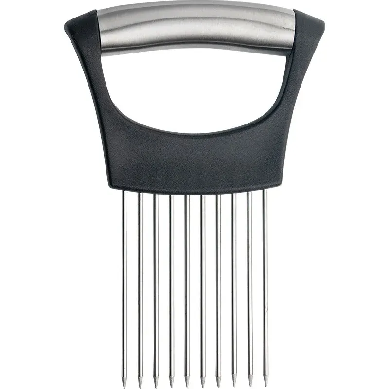 Coupe-oignon coloré avec support en acier inoxydable, hachoir facile pour pommes de terre et légumes, accessoire de cuisine, 1 pièce 11