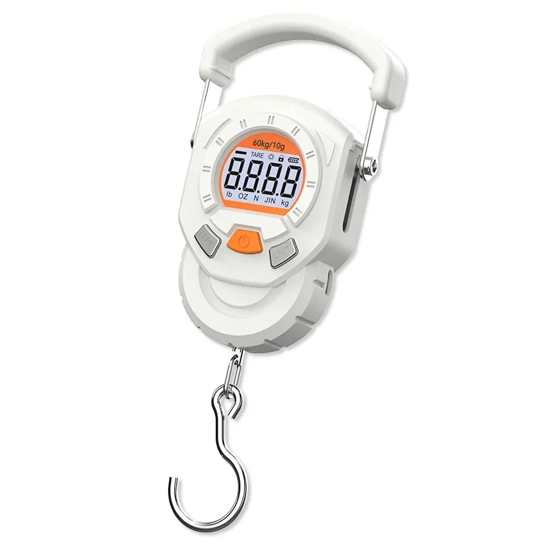 Balance suspendue portable à affichage LCD, 60 kg / 10 g, pour bagages, pêche et voyage 4