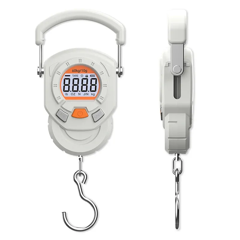 Balance suspendue portable à affichage LCD, 60 kg / 10 g, pour bagages, pêche et voyage 6