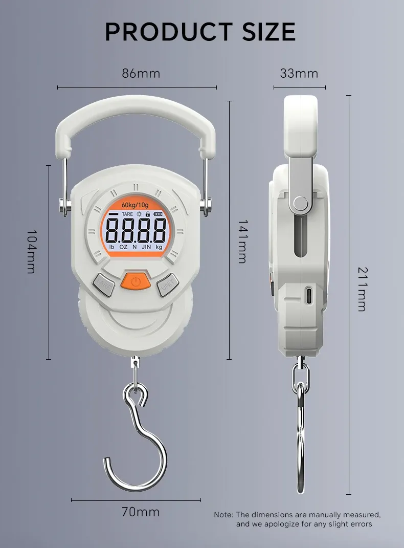 Balance suspendue portable, finitions