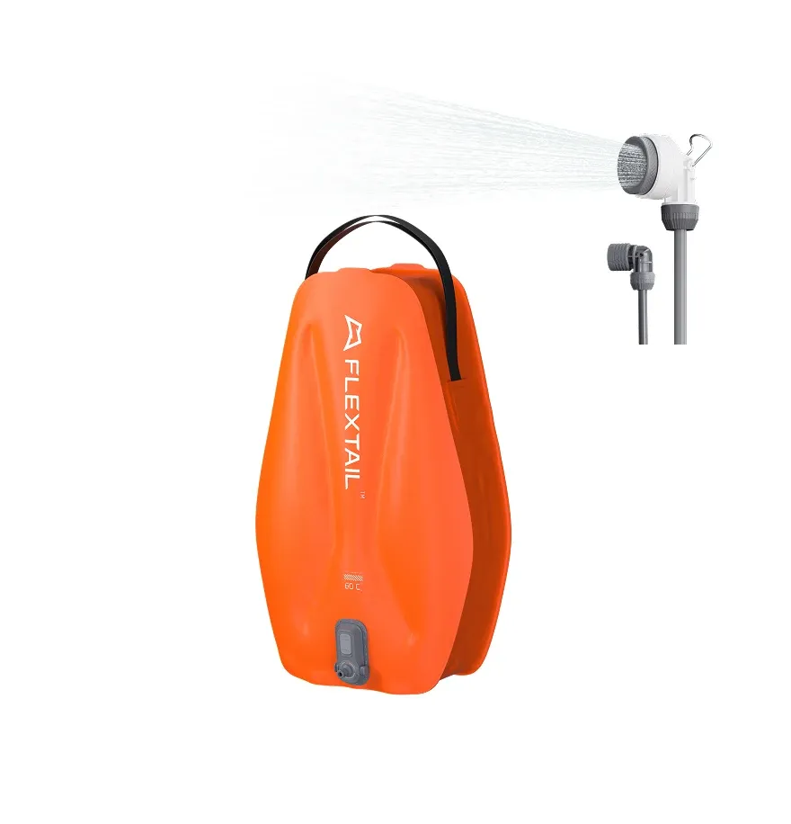 FLEXTAIL Tiny Shower Bucket – Réservoir d'eau extérieur 20 L avec pompe intégrée, distribution automatique et réglage à deux vitesses 11