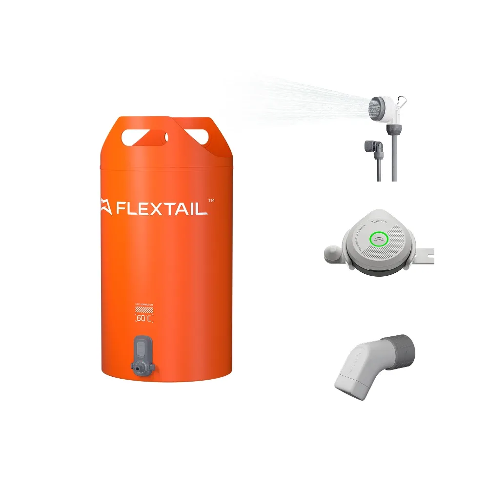 FLEXTAIL Tiny Shower Bucket – Réservoir d'eau extérieur 20 L avec pompe intégrée, distribution automatique et réglage à deux vitesses 8